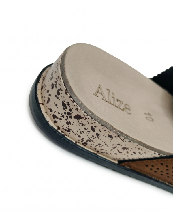 Comfort Brown Double Buckle Sandals