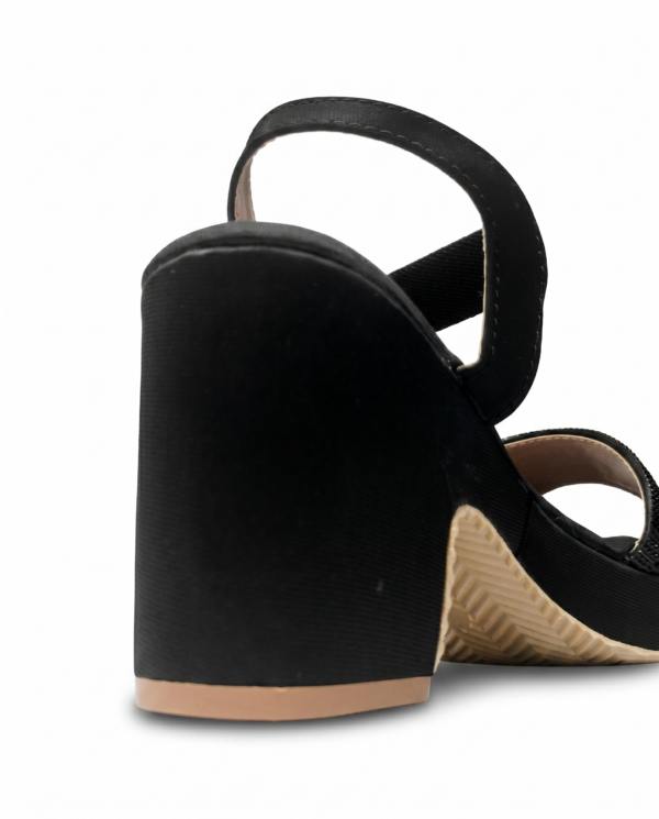 Classic Black Comfort Block Heels